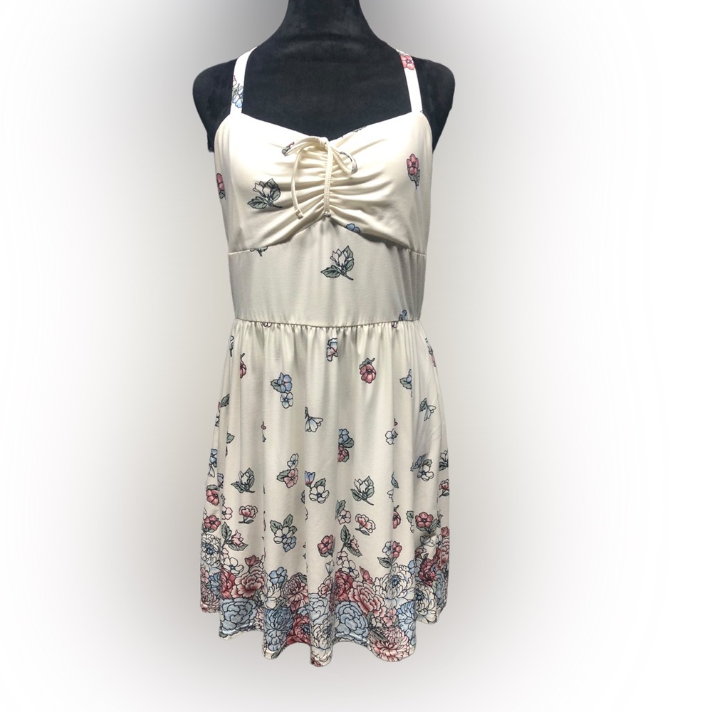 NOBO white floral strappy dress